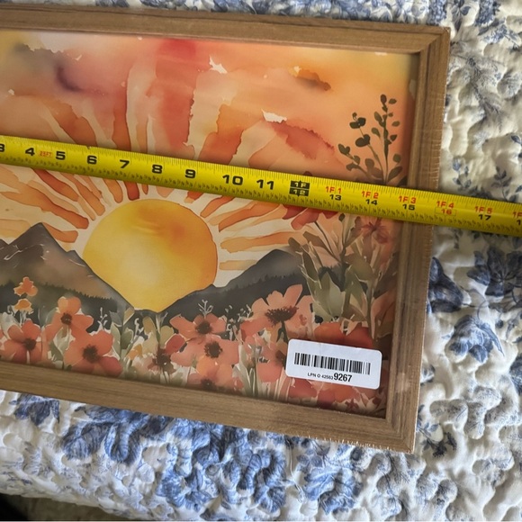 Sunset Mountain Watercolor Canvas Art - Picture 4 of 5